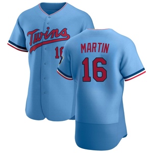 Men's Minnesota Twins Austin Martin Authentic Light Blue Alternate Jersey