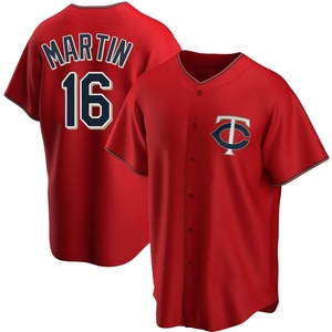 Men's Minnesota Twins Austin Martin Replica Red Alternate Jersey