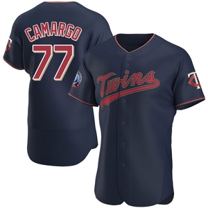 Men's Minnesota Twins Jair Camargo Authentic Navy Alternate 60th Season Team Jersey