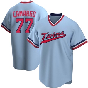 Youth Minnesota Twins Jair Camargo Replica Light Blue Road Cooperstown Collection Jersey