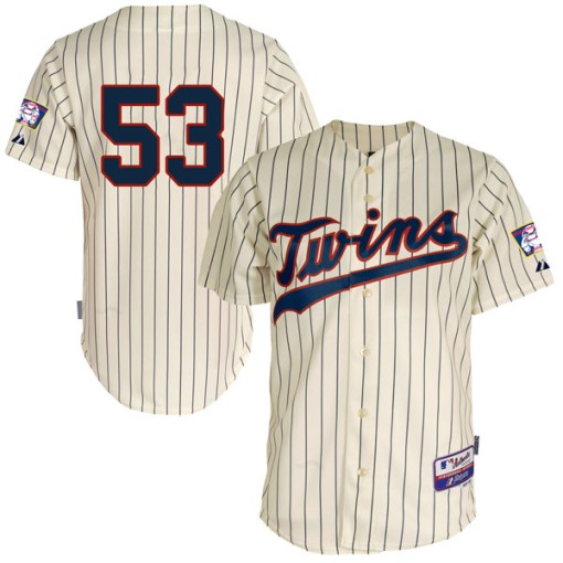 Big & Tall Men's Majestic Minnesota Twins Kohl Stewart Authentic Cream